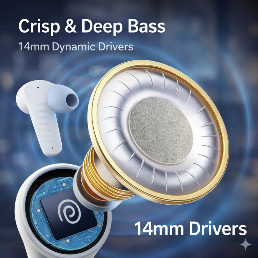 FARISHTAY Wireless Earbuds – Calm Sound, Elegant Style