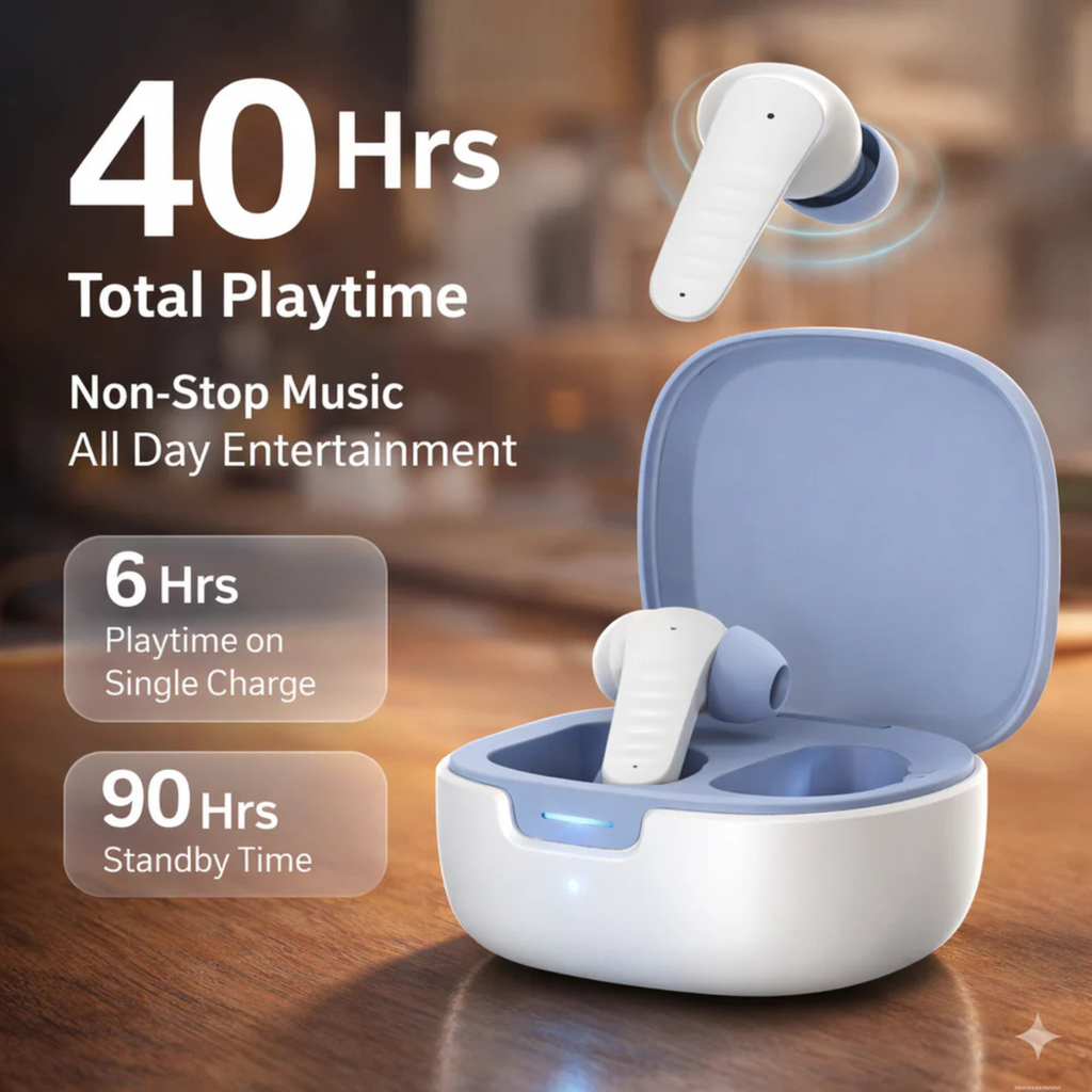 FARISHTAY Wireless Earbuds – Calm Sound, Elegant Style