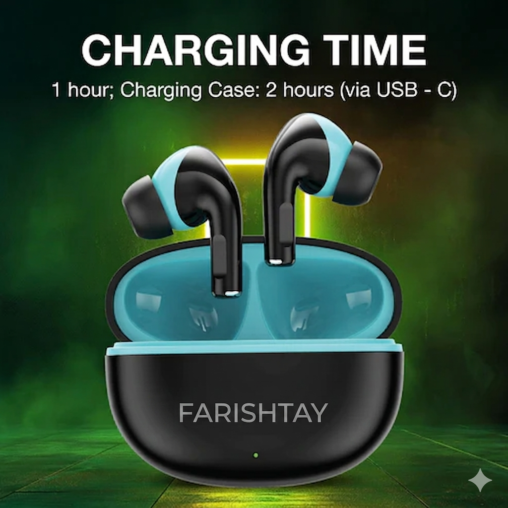 FARISHTAY Wireless Earbuds with Deep Bass & HD Sound