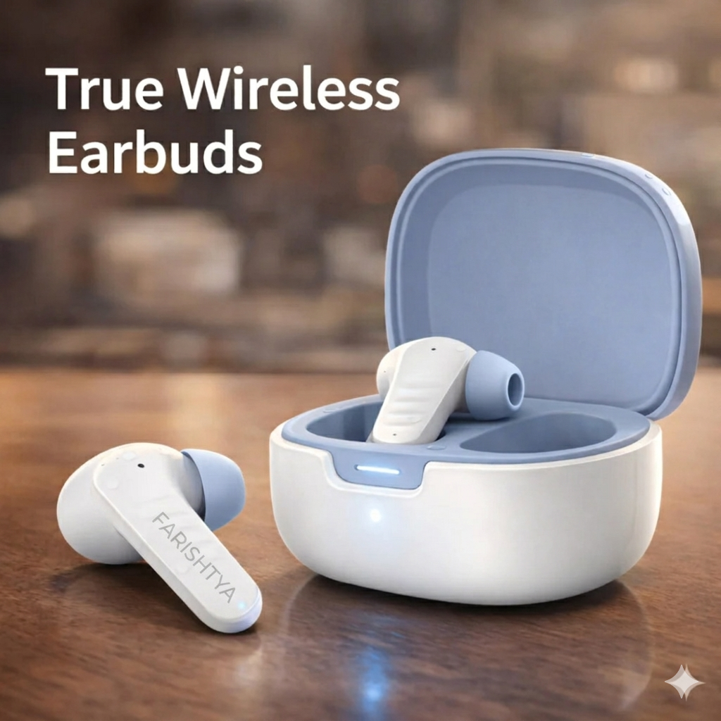 FARISHTAY Wireless Earbuds – Calm Sound, Elegant Style