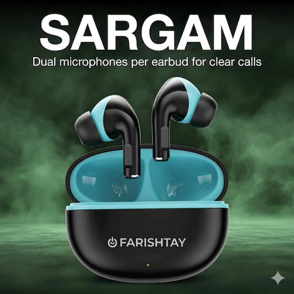 FARISHTAY Wireless Earbuds with Deep Bass & HD Sound